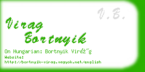 virag bortnyik business card